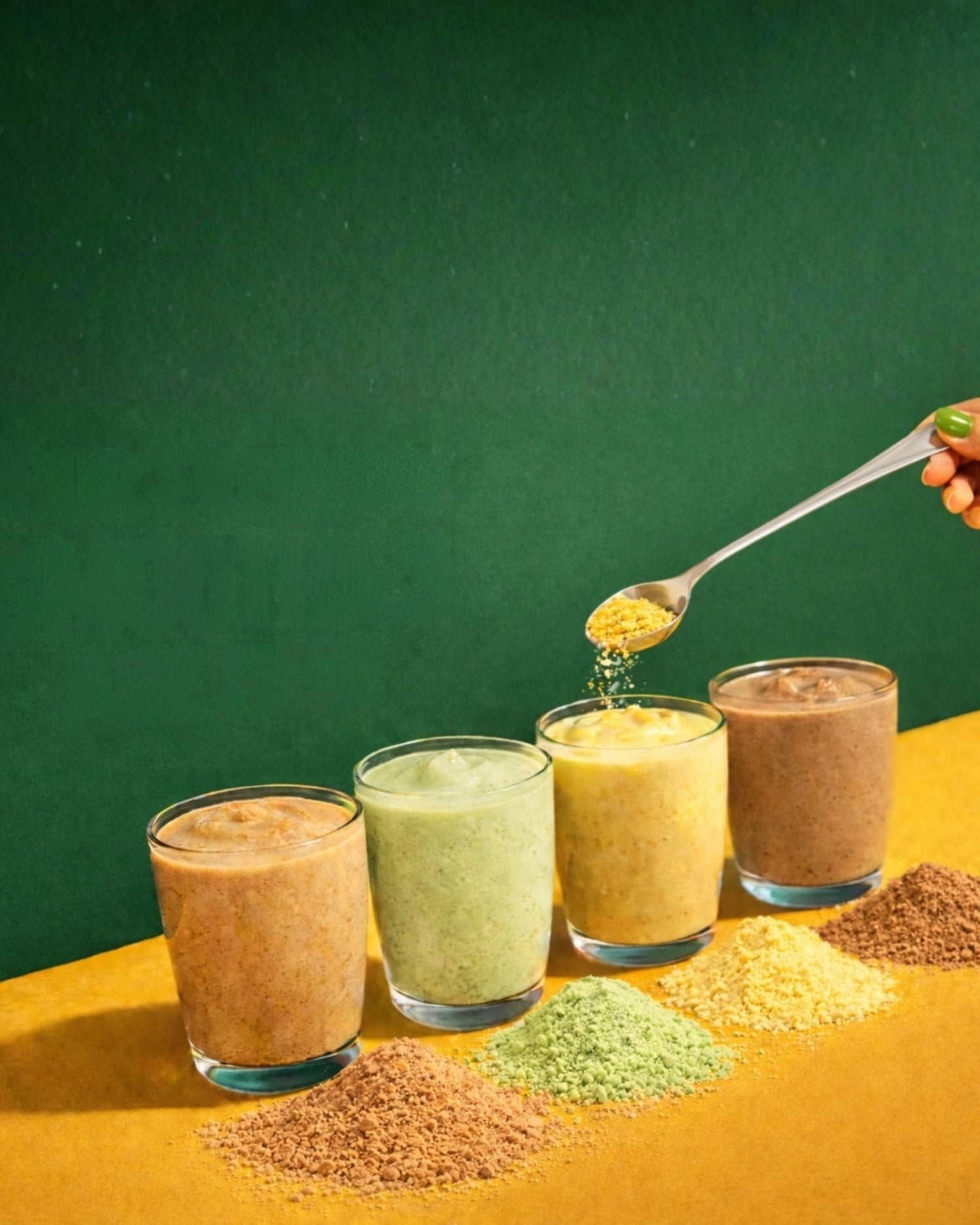 Bestseller Pack of 4 - Banana Smoothie Powders (100% Natural - No Added Sugar) 120g, 12 Servings each pack - Cobuki